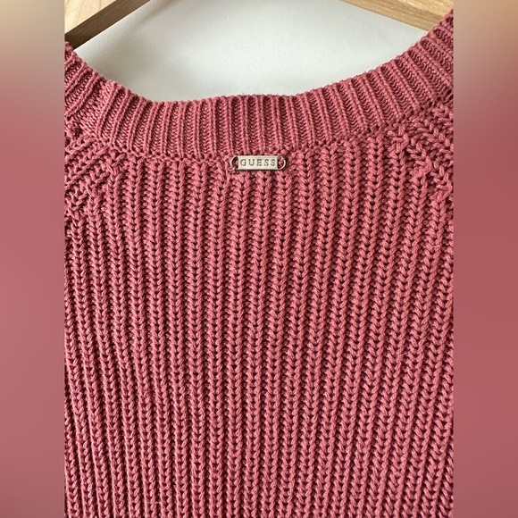 Dark pink Guess sweater dress - Picture 2 of 3